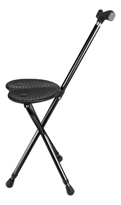 Baston Con Asiento Plegable Y Ajustable 90cms Adultos Mayor
