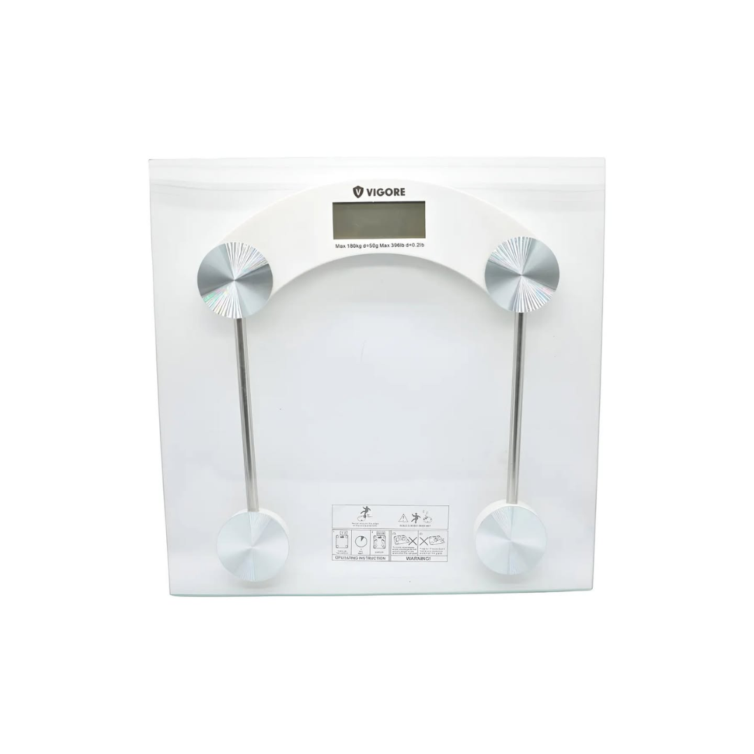 Balanza Digital Vigore Baño Para Peso Corporal Precisa Blanco