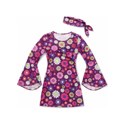 Disfraz Vestido Para Adulto Nostalgia Retro Modo Fiesta