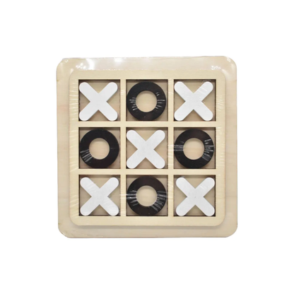 Juego De Mesa Tateti En Madera 15x15cm
