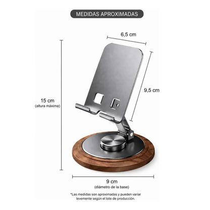 Soporte Para Celular De Mesa Giratorio