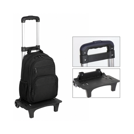 Carrito Con Ruedas Para Mochilas Bolsos O Carga Liviana