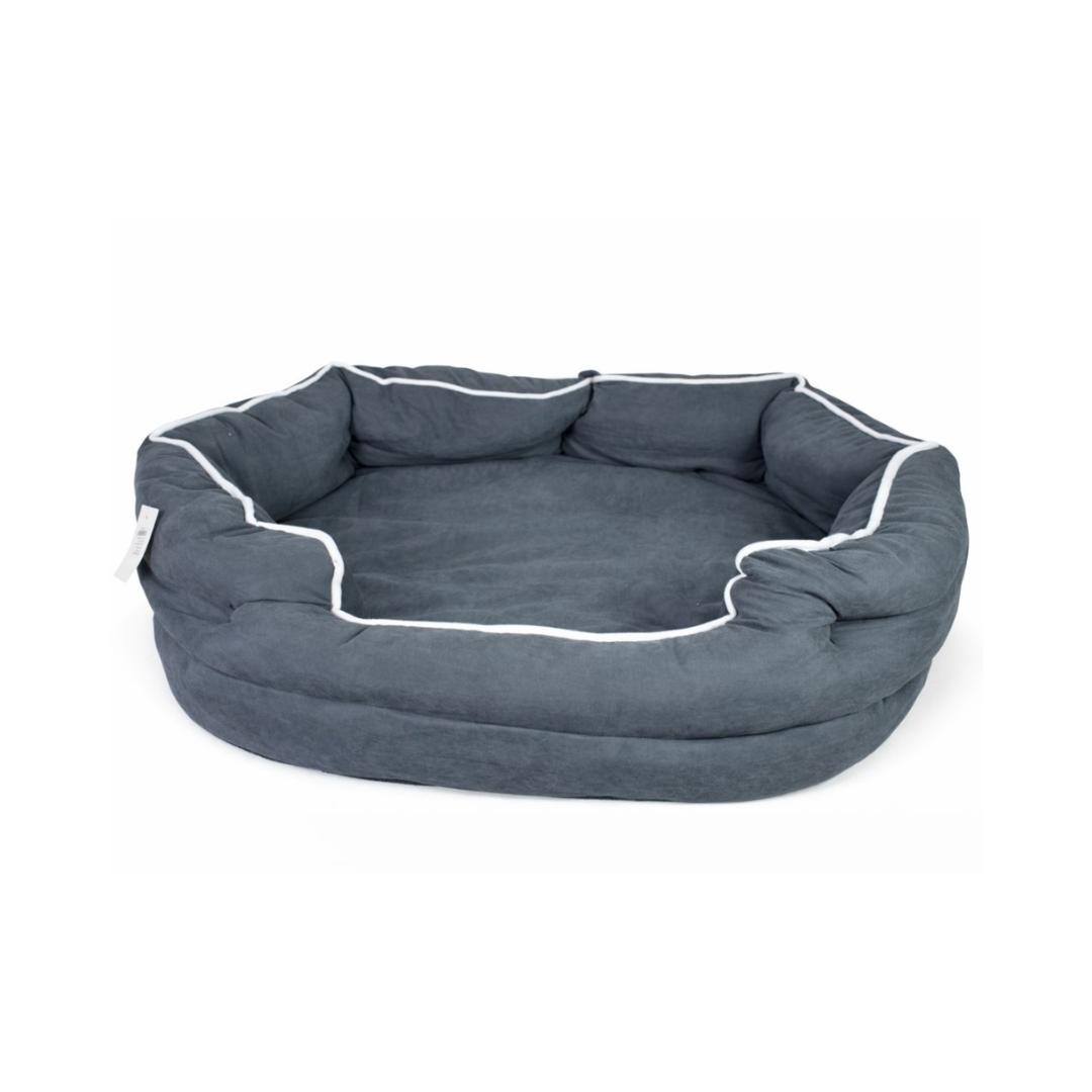 Cama Colchon Gris Cucha Para Mascotas Antideslizante