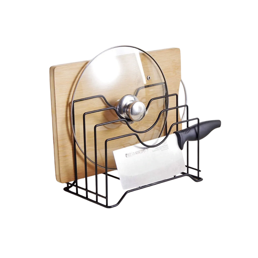 Soporte Tablas Ollas Separador Metal Tapas Organizador