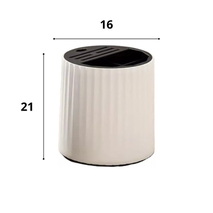 Organizador De Cubiertos Giratorio Cuchillos Utensilios Cocina