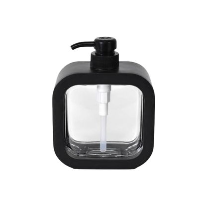 Dispenser Jabon Baño Cocina Detergente Transparente Negro