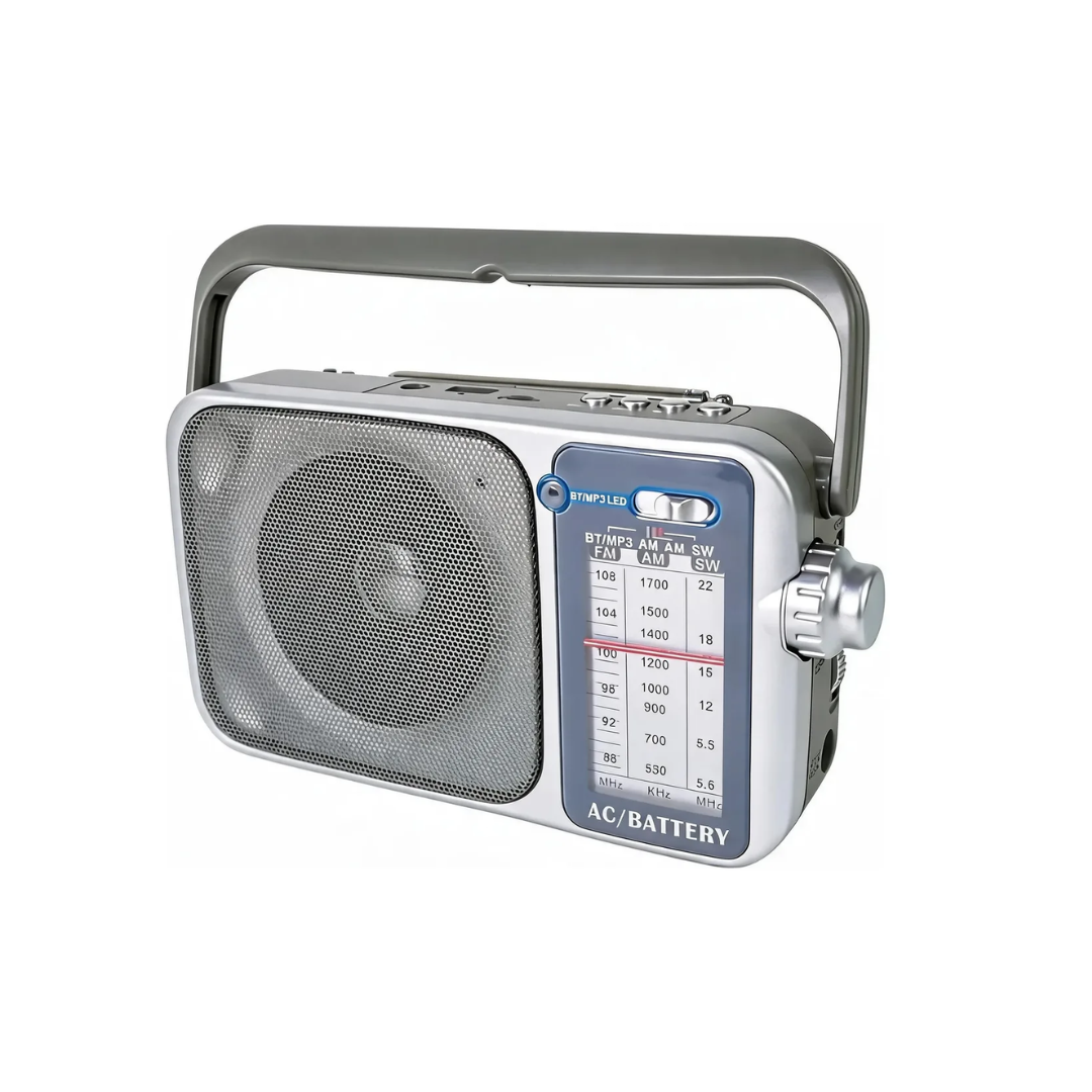 Radio Portátil Am Fm Sw Bluetooth Mp3 Usb Pilas 220v Antena