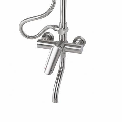 Duchero Con Soporte Barral De Ducha Monocomando Baño