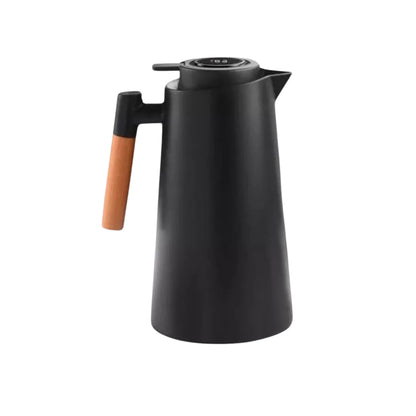 Jarra térmica negra con indicador de temperatura 1lts