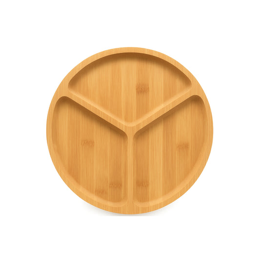 Tabla Para Picadas De Bamboo 3 Divisiones Fiambres
