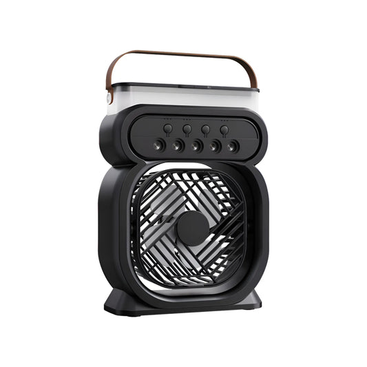 Mini Ventilador Humidificador 3 En 1 Portatil Con Luz
