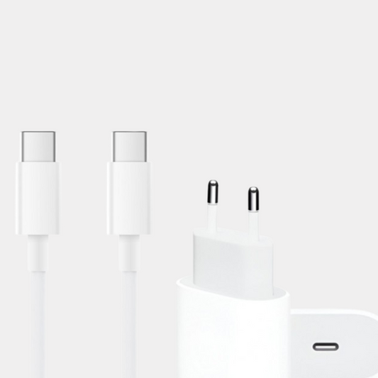 Cargador 35w Usb-c + Cable Usb-c A Usb-c 1 Metro