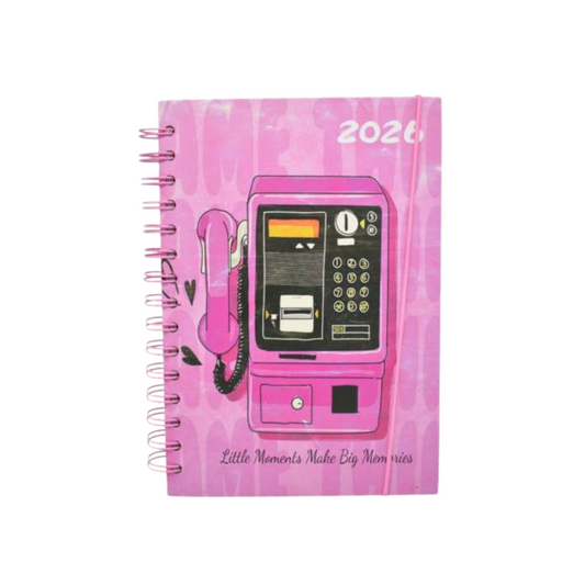 Agenda 2026 Diseño teléfono retro