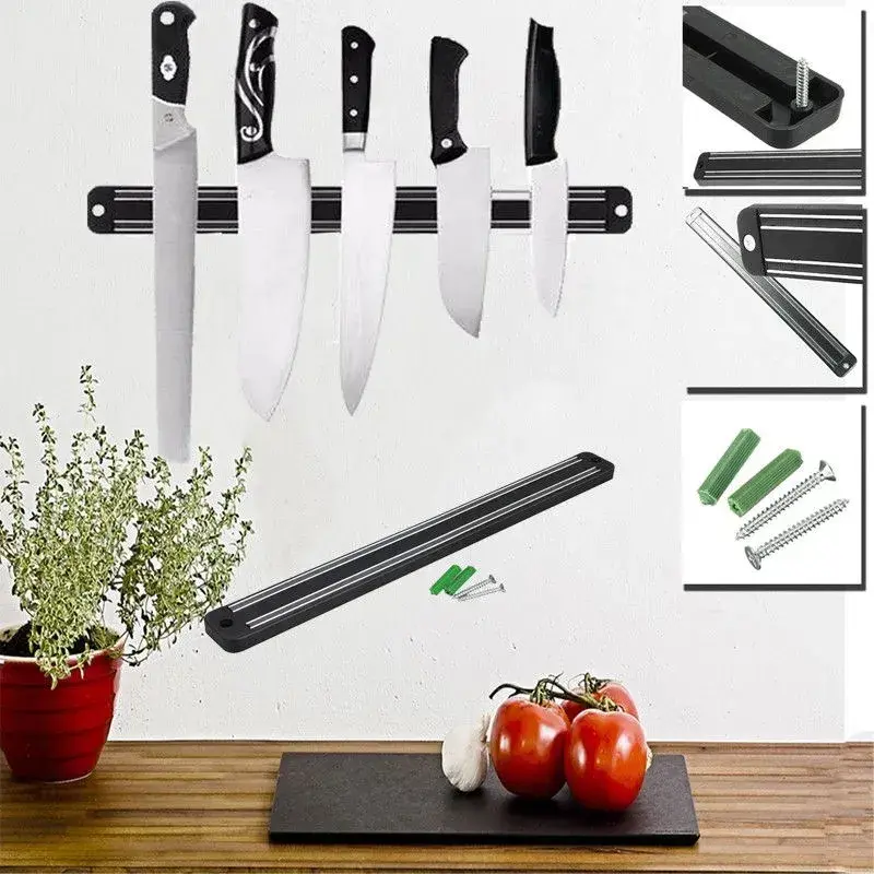 Soporte De Cuchillos Magnético De Pared Barra 55cm Tramontina