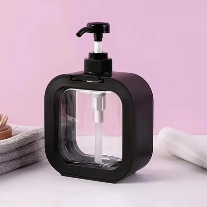 Dispenser Jabon Baño Cocina Detergente Transparente Negro