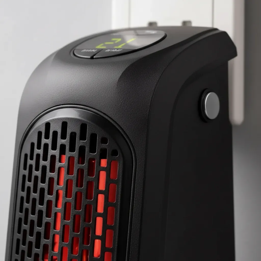 Calefactor Portátil Eléctrico 400W Para Enchufe De Pared