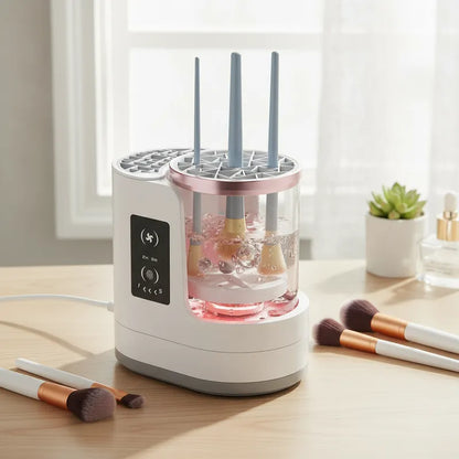 Limpiador Y Secador Electrico Para Brochas De Maquillaje