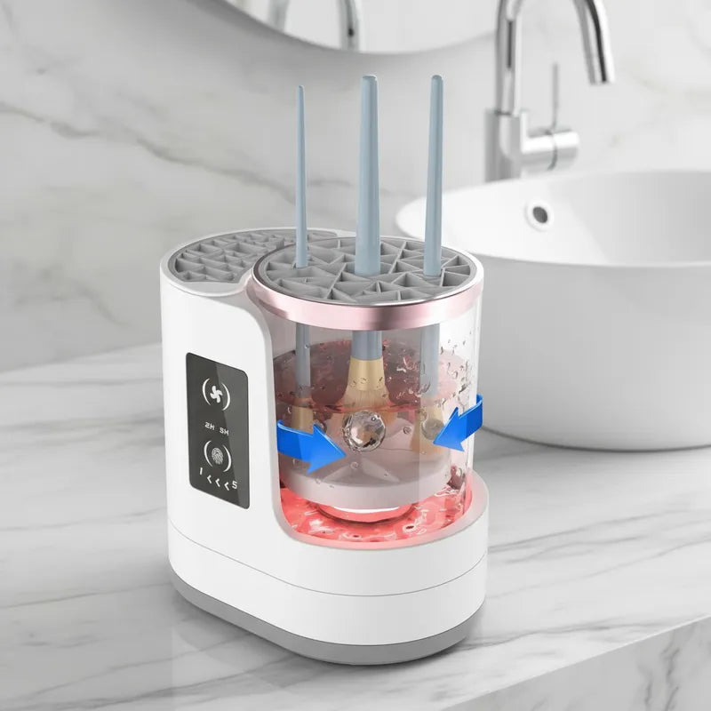 Limpiador Y Secador Electrico Para Brochas De Maquillaje