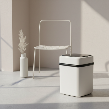 Papelera Automática Con Sensor 8L Blanco
