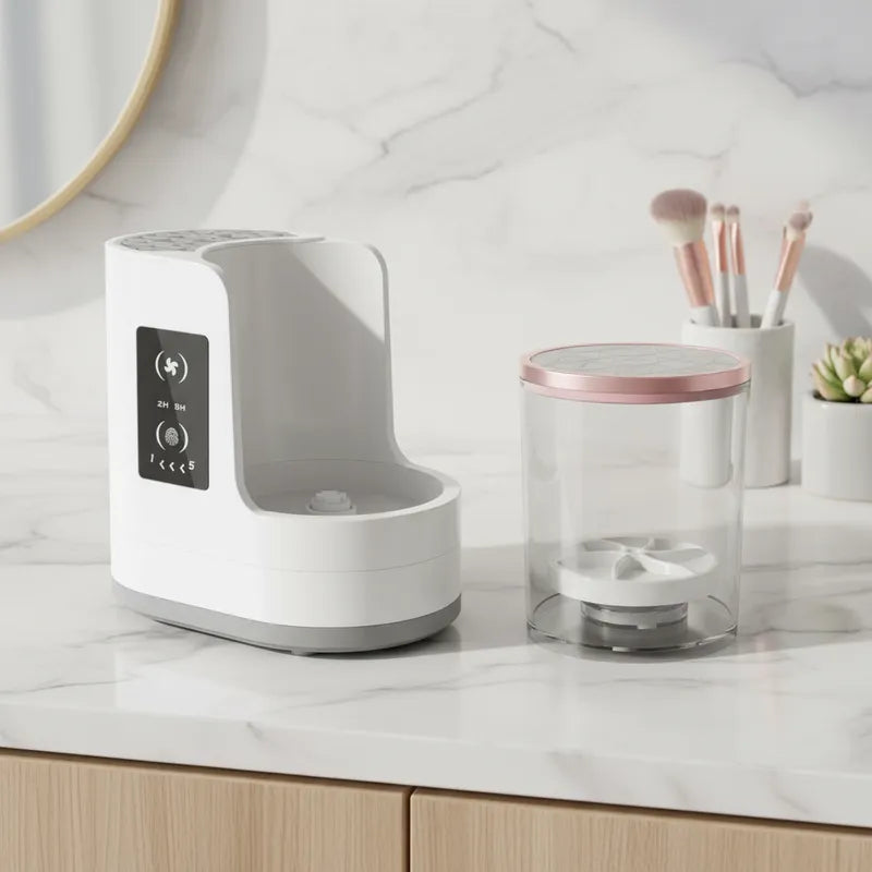 Limpiador Y Secador Electrico Para Brochas De Maquillaje