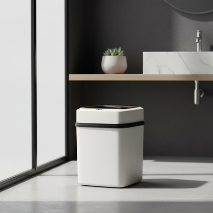 Papelera Automática Con Sensor 8L Blanco