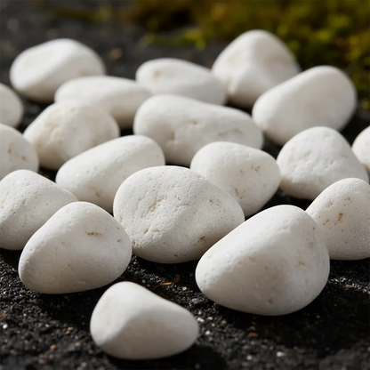Piedras Blancas Para Decoración Jardin Maceta Florero 500gr