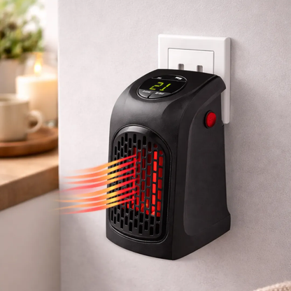 Calefactor Portátil Eléctrico 400W Para Enchufe De Pared