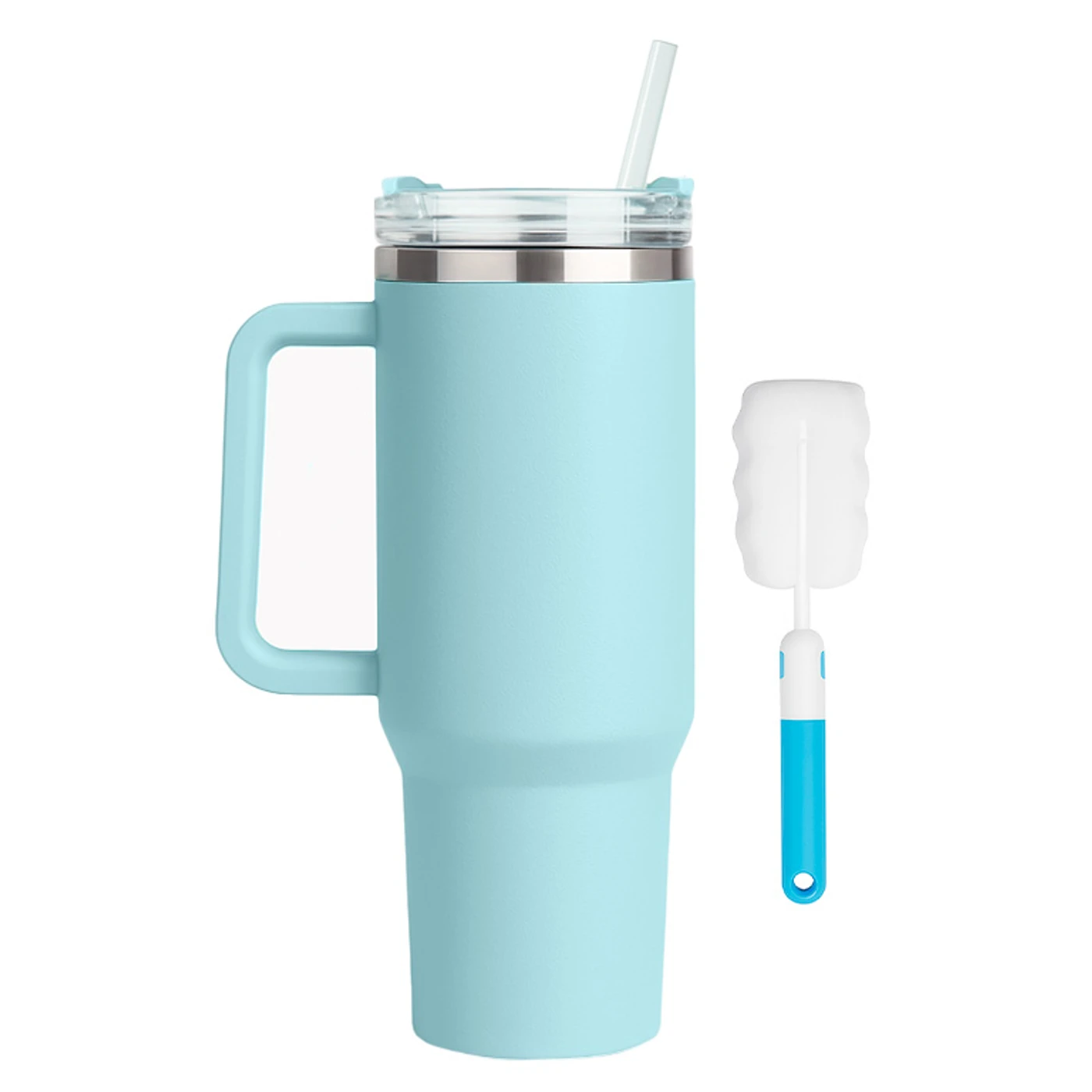 Vaso Térmico De 1200ml Con Acero Inoxidable - Celeste