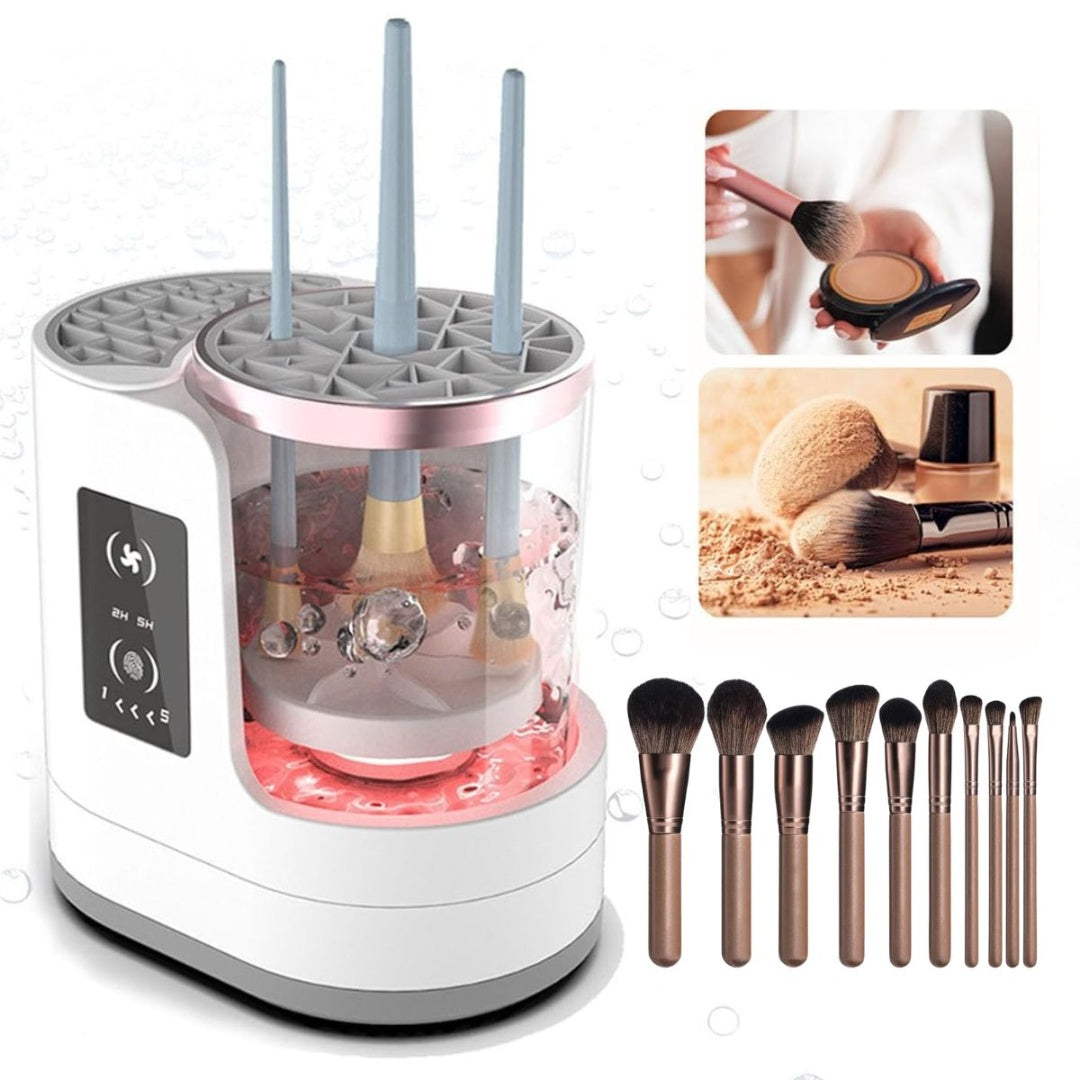 Limpiador Y Secador Electrico Para Brochas De Maquillaje