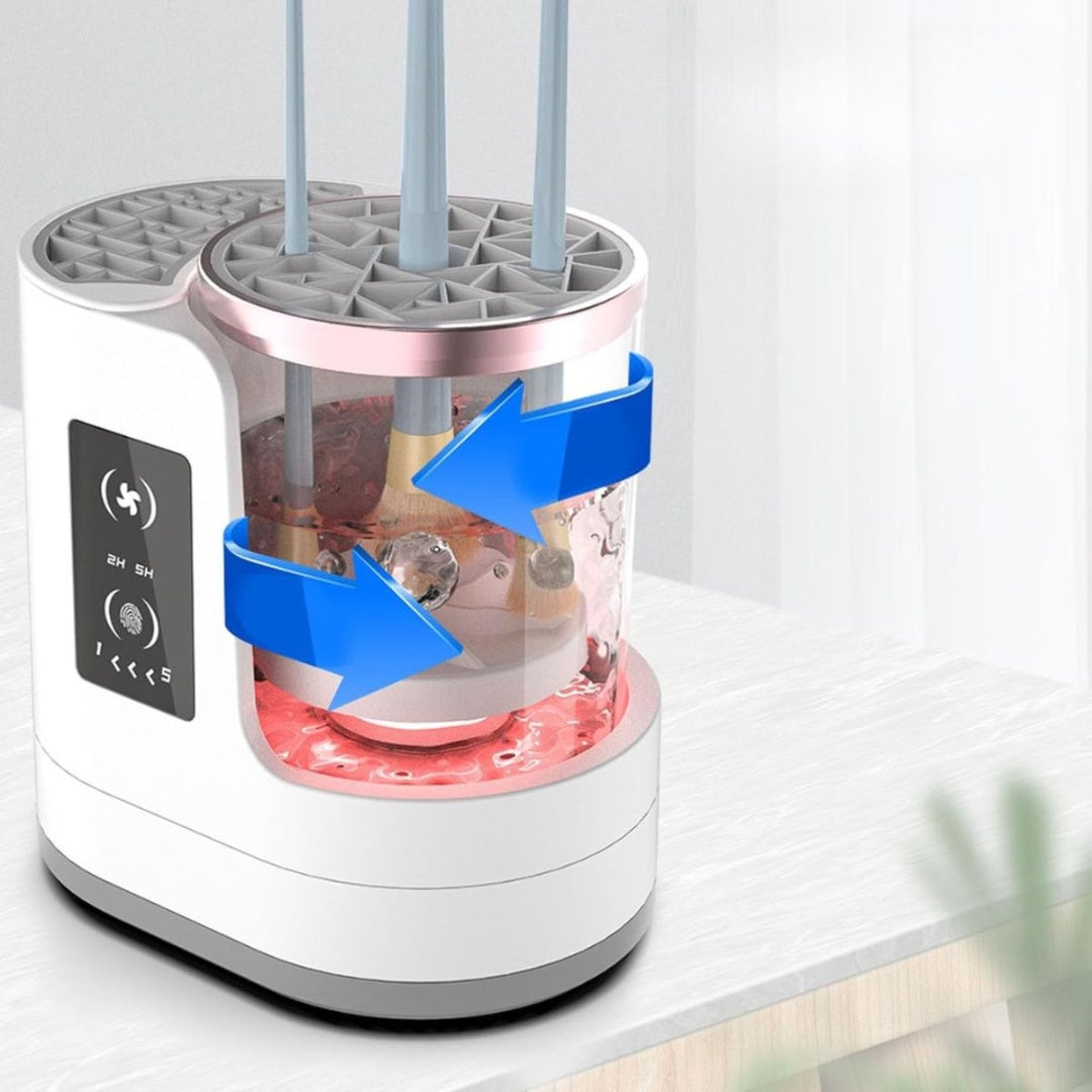 Limpiador Y Secador Electrico Para Brochas De Maquillaje