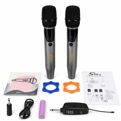 Set X2 Micrófonos Inalámbricos Sing-e Para Eventos O Karaoke