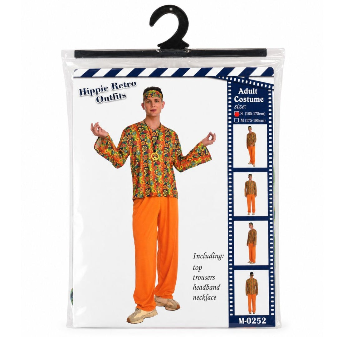 Disfraz Adulto Hippie Unisex Retro Nostalgia Fiesta Tematica