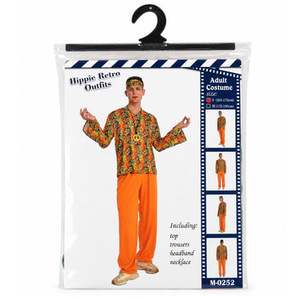 Disfraz Adulto Hippie Unisex Retro Nostalgia Fiesta Tematica